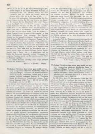 227-228 [Rezension] Quasten, Johannes, Monumenta eucharistica et liturgica vetustissima