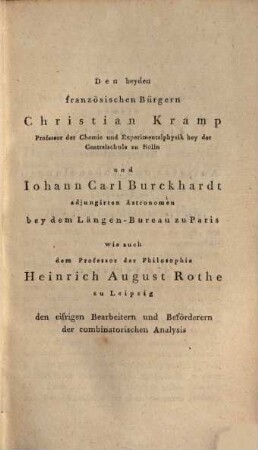 Über combinatorische Analysis und Derivations-Calcul : einige Fragmente