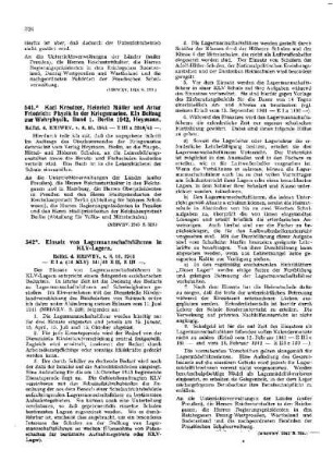 Einsatz von Lagermannschaftsführern in KLV-Lagern : [Erziehung] ; [Für das Reich] ; [Amtliche Erlasse] ; [Amtlicher Teil]