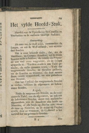 Het vyfde Hoofd - Stuk.