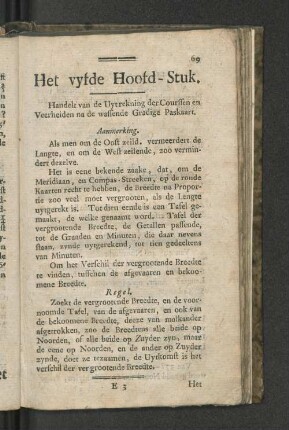 Het vyfde Hoofd - Stuk.