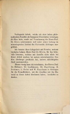 Krystallographische Untersuchung einiger organischen Verbindungen : Inaug. Diss.