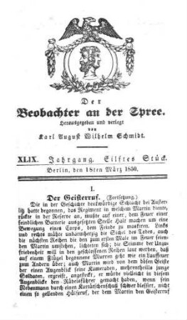 11. Stueck, 18. Maerz 1850