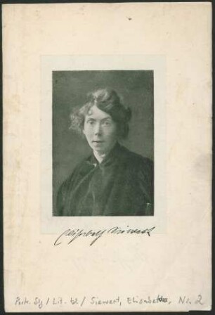[Bildnis Elisabeth Siewert. Bildnis Reinhard Sorge]