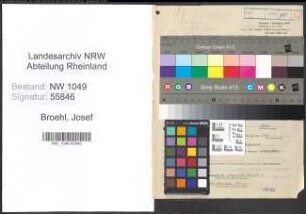 Entnazifizierung Josef Broehl , geb. 19.07.1904 (Lehrer)