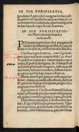 In Die Purificationis Mariae ...