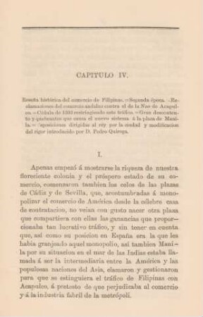 Capítulo IV. Resena histórica del comercio de Filipinas. - Segunda época ...