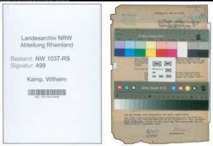 Entnazifizierung Wilhelm Kamp , geb. 31.12.1899 (Lehrer)
