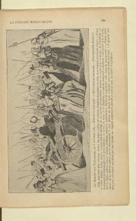 La Marche sur Versailles, le 5 octobre 1789. - Eau-forte anonyme. - Bibliotheque nationale. - Photographie Hachette