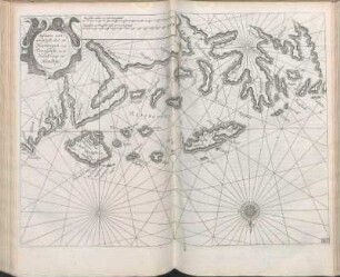 Pascaarte van't noordelijeste deel van Noorwegen van Tromsondt om de Noord Caap tot Noordkijn.