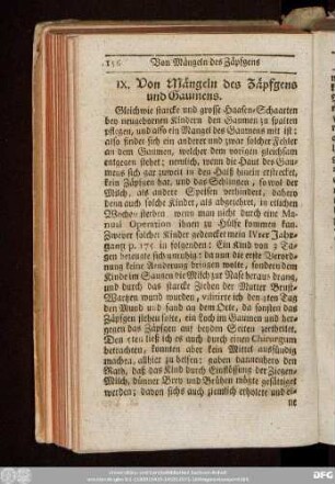 IX. Von Mängeln des Zäpfgens und Gaumens.