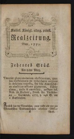 Zehentes Stück