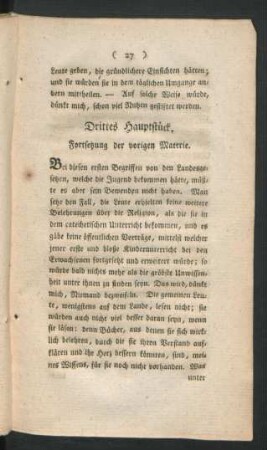 Drittes Hauptstück. Fortsetzung der vorigen Materie.