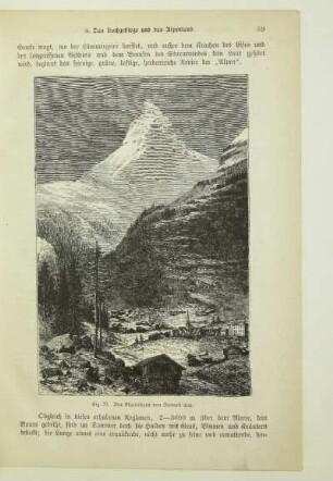 Das Matterhorn von Zermatt aus