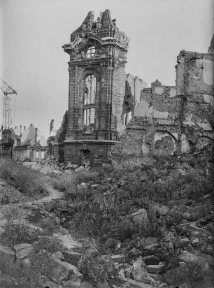 Dresden-Altstadt. Ruine der Frauenkirche