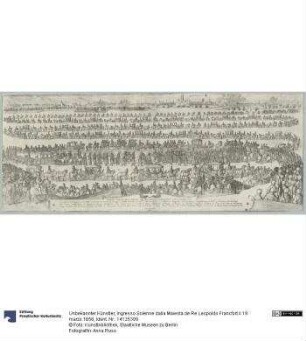 Ingresso Solenne dalla Maiesta de Re Leopoldo Francfort il 19 marzo 1658
