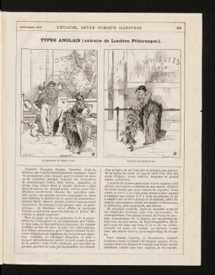 Types anglais (extraits de Londres Pittoresque).