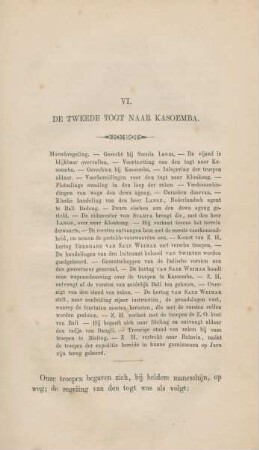 VI. De tweede togt naar Kasoemba
