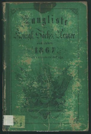 1867: Rangliste der Königlich-Sächsischen Armee : für das Jahr ...