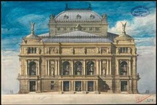 Theater-Entwürfe: Theater: Vorderansicht