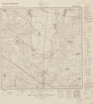 3038 Glöwen, Topographische Karte 1:25000 (4cm - Karte)