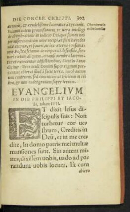 Evangelium In Die Philippi Et Iacobi ...