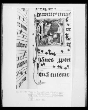 Initiale N: Enthauptung des Johannes des Täufers