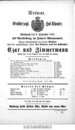 Czar und Zimmermann