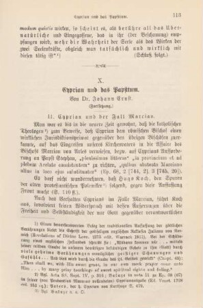 113-132 Cyprian und das Papsttum : Fortsetzung