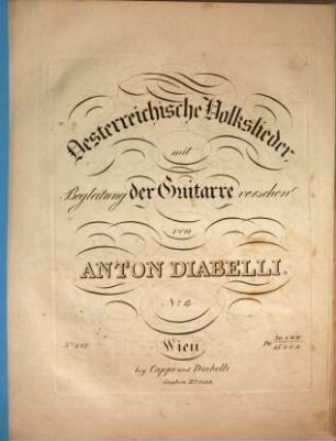 Oesterreichische Volkslieder : mit Begleitung der Guitarre versehen, 2. Guter Rath