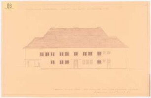 Herrenhaus Hohenborn bei Kassel Umbau: Ansicht von Osten 1:100