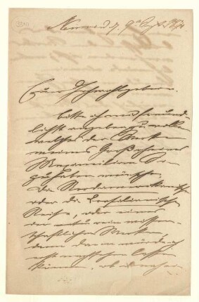 Eigenhändiger Brief mit Unterschrift