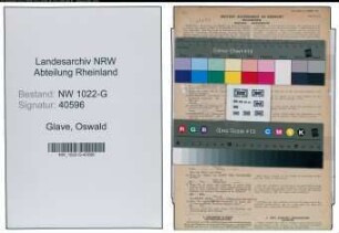 Entnazifizierung Oswald Glave , geb. 27.10.1891 (Finanzbeamter)