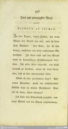 Zwei und zwanzigster Brief