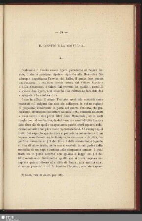 Il Convito E La Monarchia. XI.
