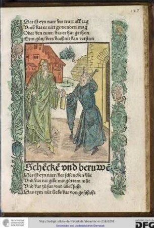 Schencken und beruwen.