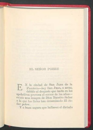 El señor pobre