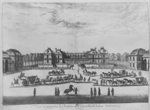 Versailles: Innenhof des Schlosses