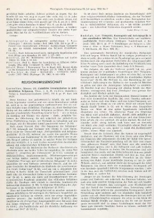 491-492 [Rezension] Cornelius, Étienne, Christliche Grundgedanken in nichtchristlichen Religionen