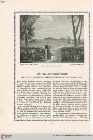 25: Ein Pseudo-Kunstverein : (die Kunstvereinigung Berlin, München, Dresden, Düsseldorf)