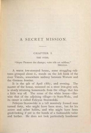 A secret mission