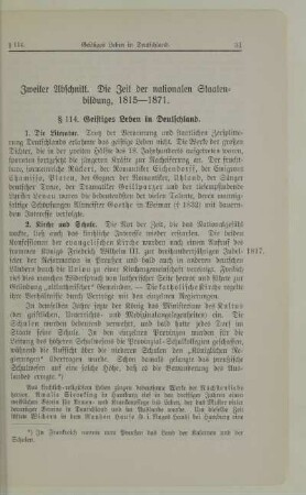 Zweiter Abschnitt. Die Zeit der nationalen Staatenbildung, 1815-1871