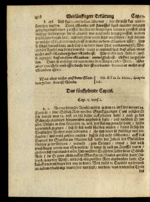 Das fünffzehende Capitel