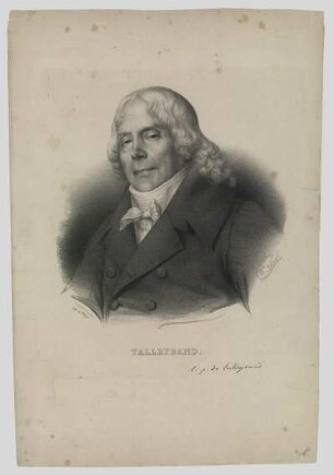 Porträt von Charles Maurice de Talleyrand-Périgord