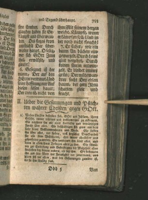 II. Ueber die Gesinnungen und Pflichten wahrer Christen gegen GOtt.