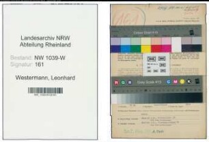 Entnazifizierung Leonhard Westermann , geb. 03.10.1893 (Landesrat)