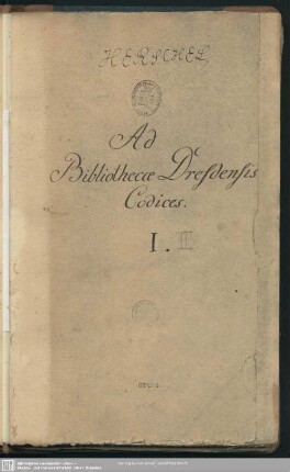 Ad Bibliothecae Dresdensis Codices I.