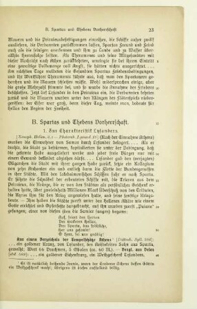 B. Spartas und Thebens Vorherrschaft