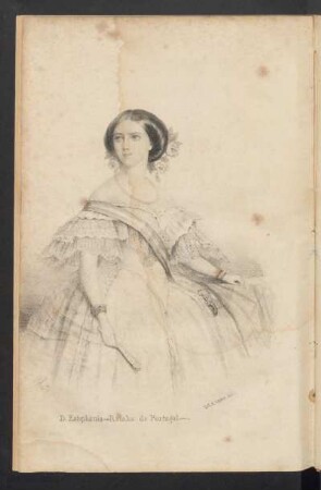 [Litografia de] D. Estephânia - Rainha de Portugal