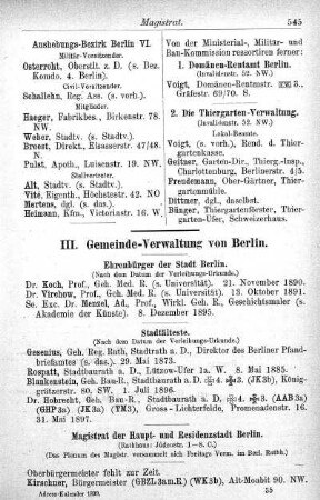 Gemeinde-Verwaltung von Berlin